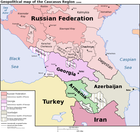 The Caucasus Map