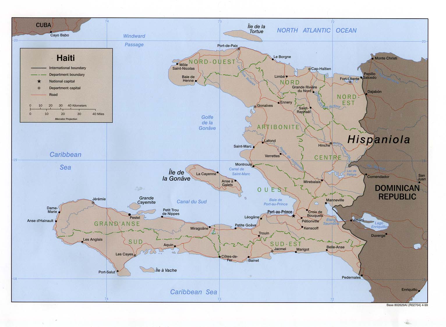 Haiti Political Map