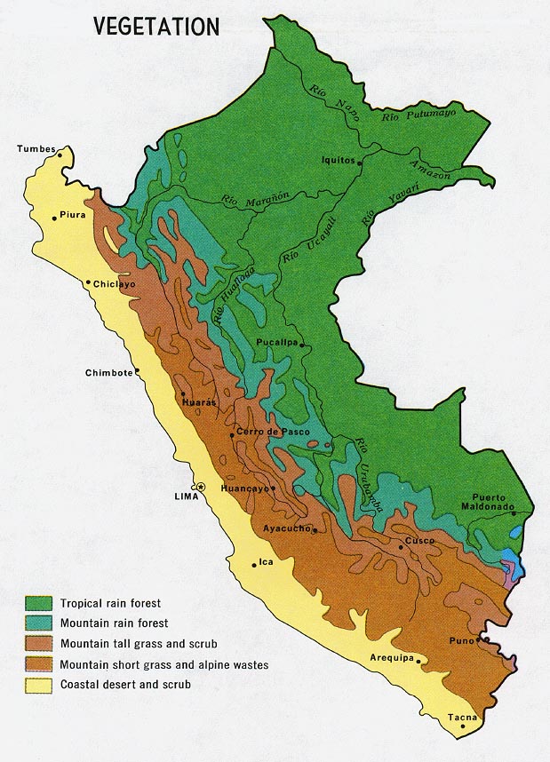 Peru Vegetation Map