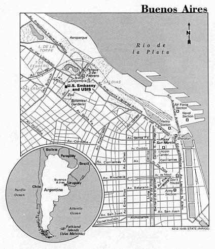 Carte de Buenos Aires, Argentine Carte de Buenos Aires, Argentine