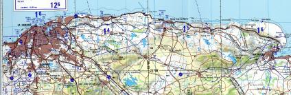 Havana City Area Map, Ciudad de La Habana Prov., Cuba