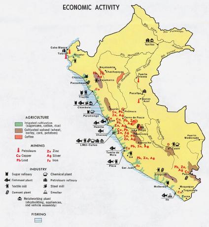 Peru Economic Activity Map