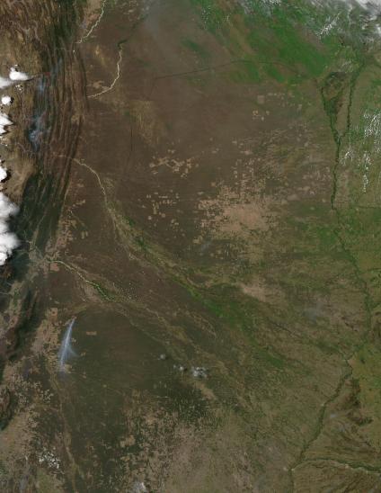 Satellite Image, Photo of Western Paraguay