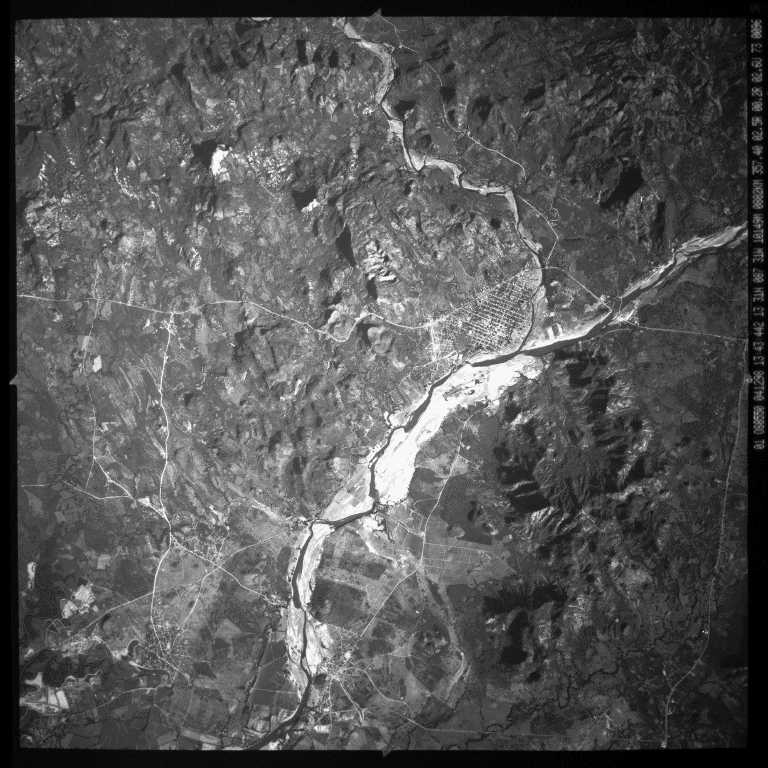 Satellite Image, Photo, City and River of Nacaome, Honduras