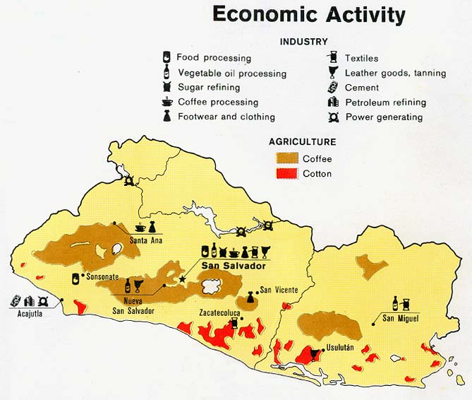 El Salvador Economic Activity Map