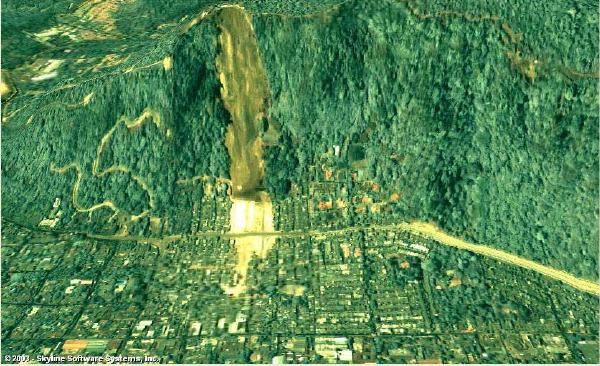 Landslide at Las Colinas, El Salvador
