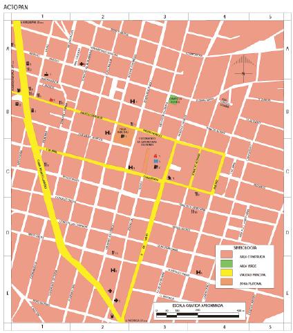 Carte d'Actopan, Hidalgo, Mexique