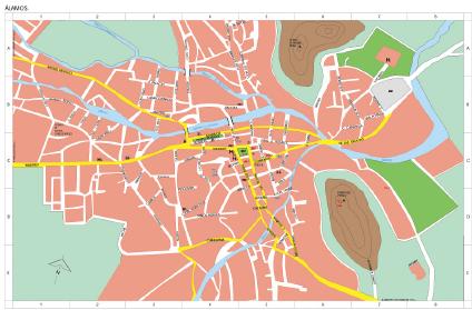 Carte d'Alamos, Sonora, Mexique