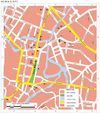 Carte d'Huejutla de Reyes, Hidalgo, Mexique