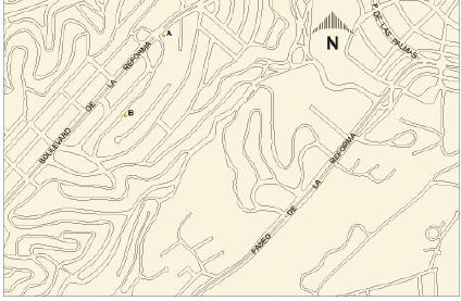 Carte de Lomas-Reforma, Mexico D.F.