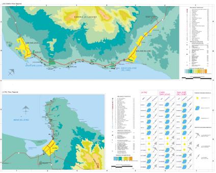 Carte de Los Cabos, Basse Californie du Sud, Mexique