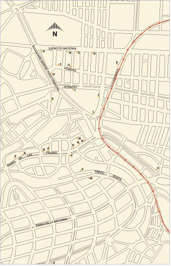 Carte de Los Morales del Bosque, Mexico D.F.