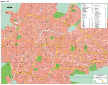 Carte de Morelia, Michoacán de Ocampo, Mexique