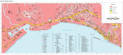 Carte de Puerto Vallarta, Jalisco, Mexique