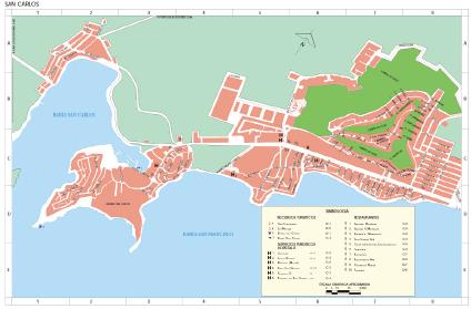 Carte de San Carlos, Sonora, Mexique