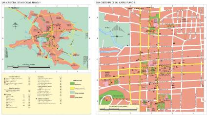 Carte de San Cristóbal, Chiapas, Mexique