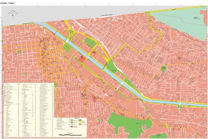 Carte de Tijuana, Basse Californie du Nord, Mexique