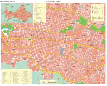 Carte de Tuxtla Gutiérrez, Chiapas, Mexique