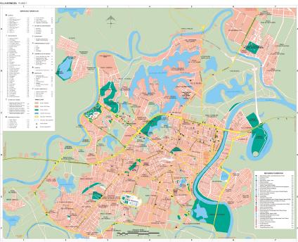 Carte de Villahermosa, Tabasco, Mexique