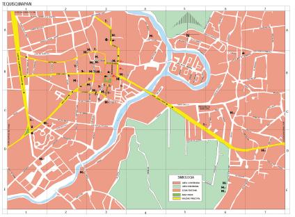 Mapa Tequisquiapan, Querétaro de Arteaga, Mexique