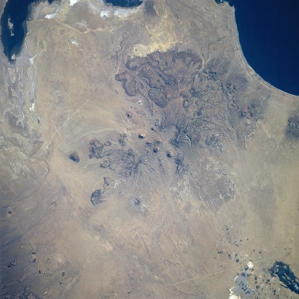 Photo, Image et Carte Satellite Sierra Santa Clara, Basse Californie, Mexique