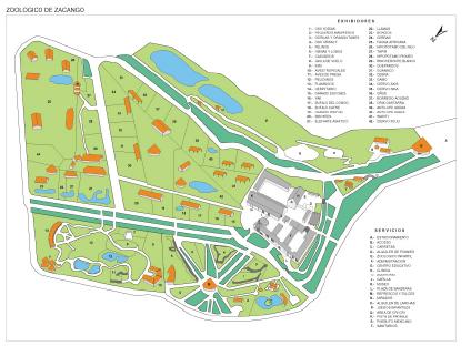 Zoo de Zacango (Croquis), État de Mexico