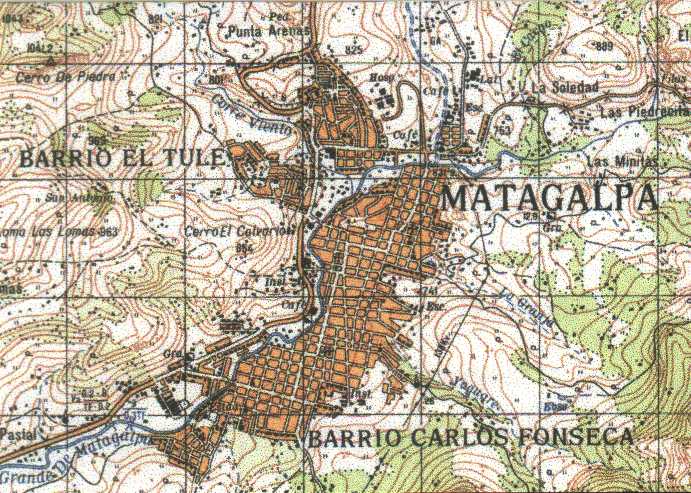Map of Matagalpa, Matagalpa, Nicaragua