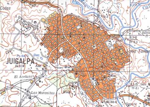 Mapa de Juigalpa, Chontales, Nicaragua