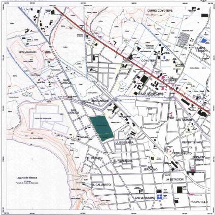Mapa de Masaya (Cuadrante Norte-Oeste), Nicaragua
