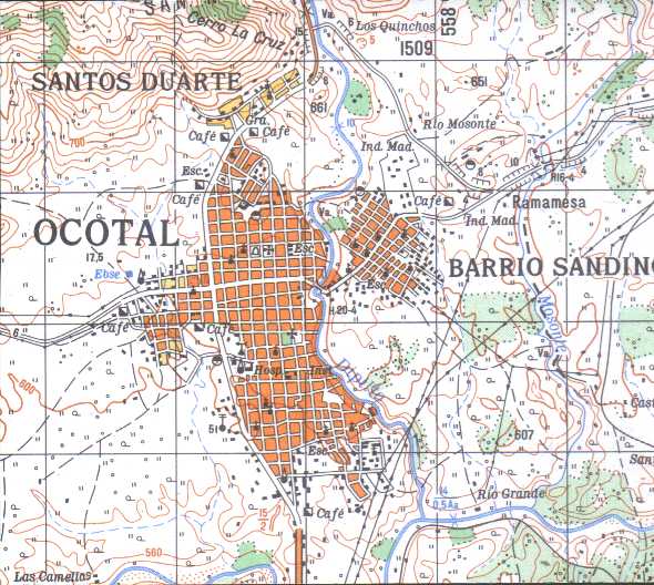 Mapa de Ocotal, Nueva Segovia, Nicaragua