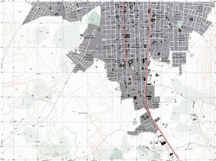 Mapa del Sur de la Ciudad de Esteli, Nicaragua