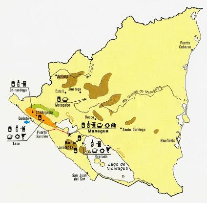 Nicaragua Economic Activity Map