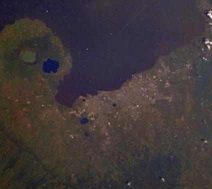 Satellite Image, Photo of Managua, Nicaragua