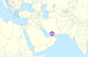 Mapa de ubicación del estrecho de Ormuz.