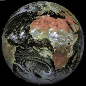 Imagen satelital de África.