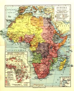 Mapa de África de 1932.