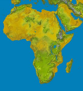 Topografía de África.
