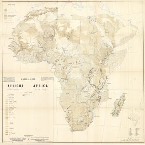 Mapa geológico de África de 1967.