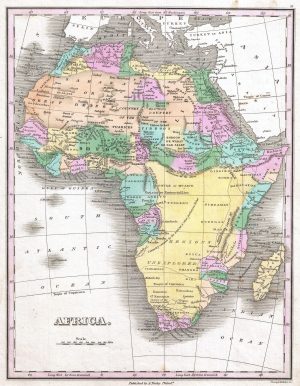 Mapa de África de 1827