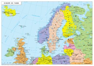 Mapa de Europa Septentrional