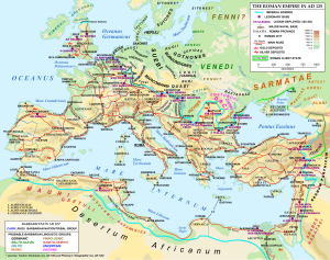 Mapa del Imperio romano