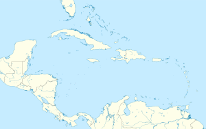 Mapa mudo del Caribe