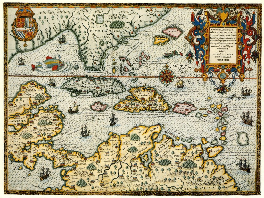 Occidentalis Americae partis 1594.