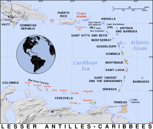 Las Antillas Menores.