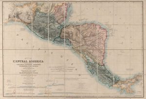 Mapa de América Central de 1850