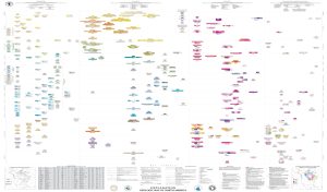 Leyenda del mapa geológico de América del Norte.