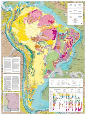 Mapa geológico de América del Sur