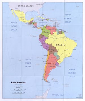 Mapa de América Latina