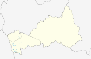 Mapa en blanco del departamento de Pasco