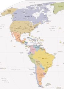 Países de América.